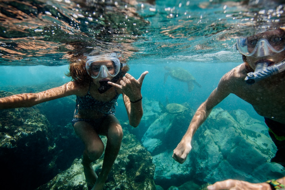Snorkeling in Kauai